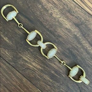 Gold and Crystal Bracelet